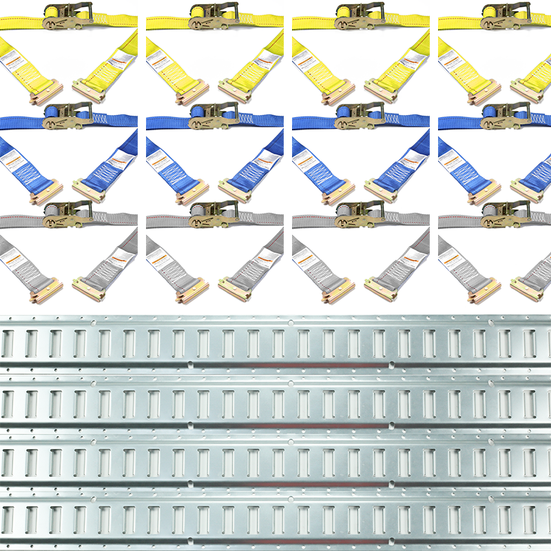 4er-Pack Ratschengurte E-Track-Kit