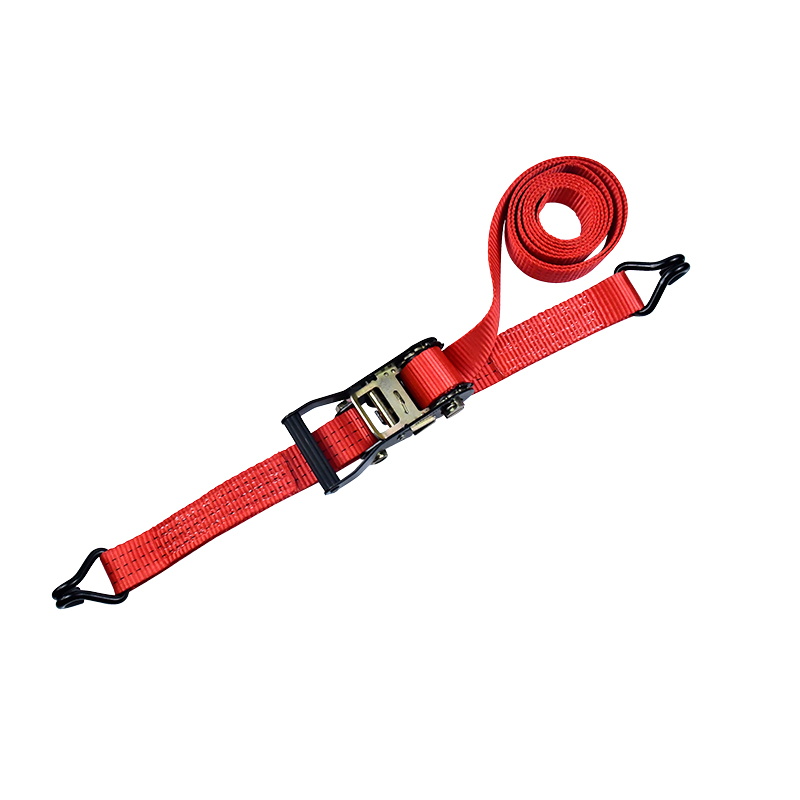 38 mm 3T roter Polyester-Frachtzurrgurt mit Ratschenschnalle